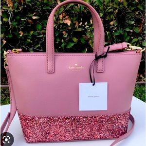 Kate Spade Large Greta Court Glitter Tote Bag